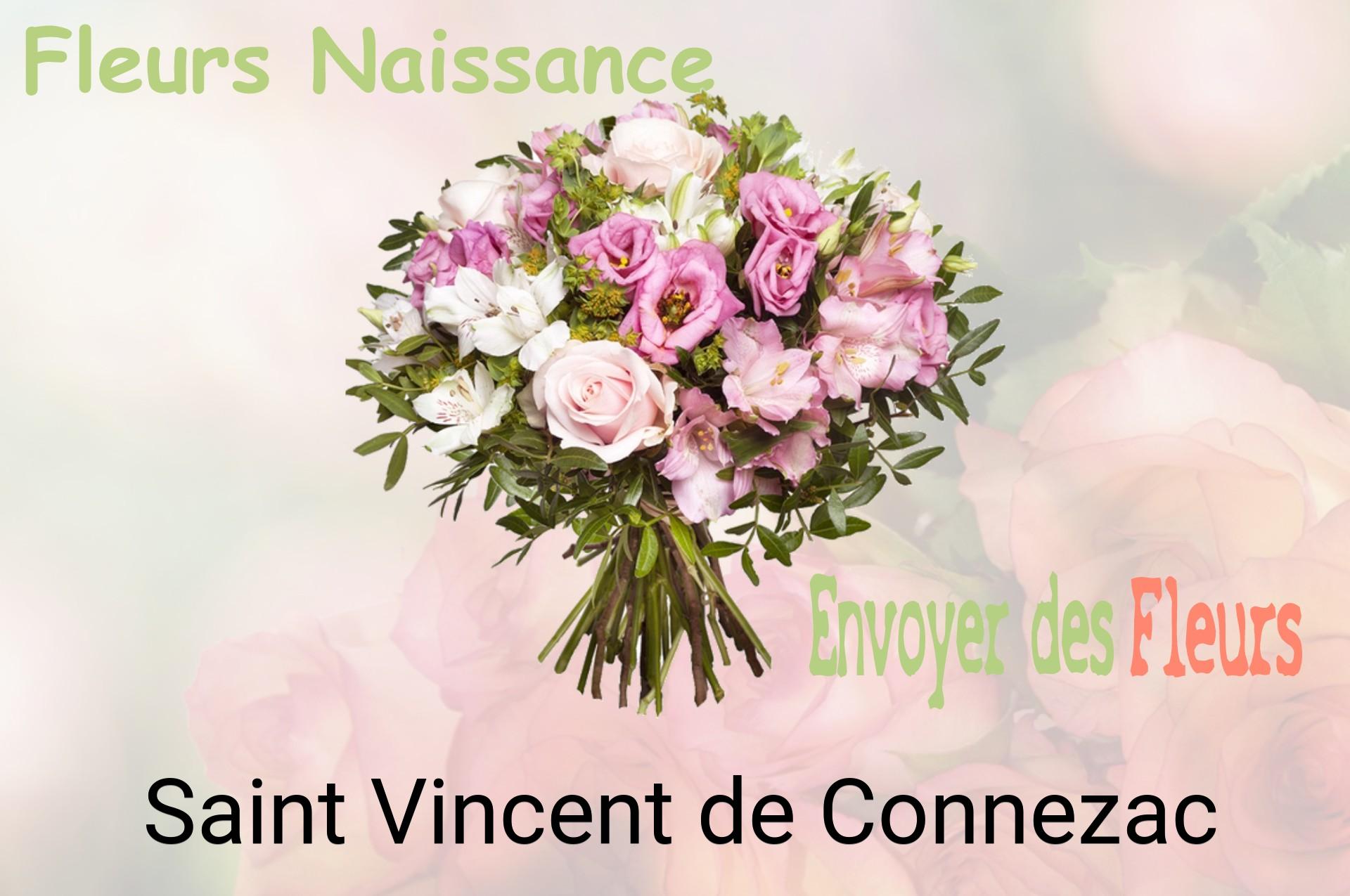 Bouquet de fleurs de naissance livré à Saint-Vincent-de-Connezac